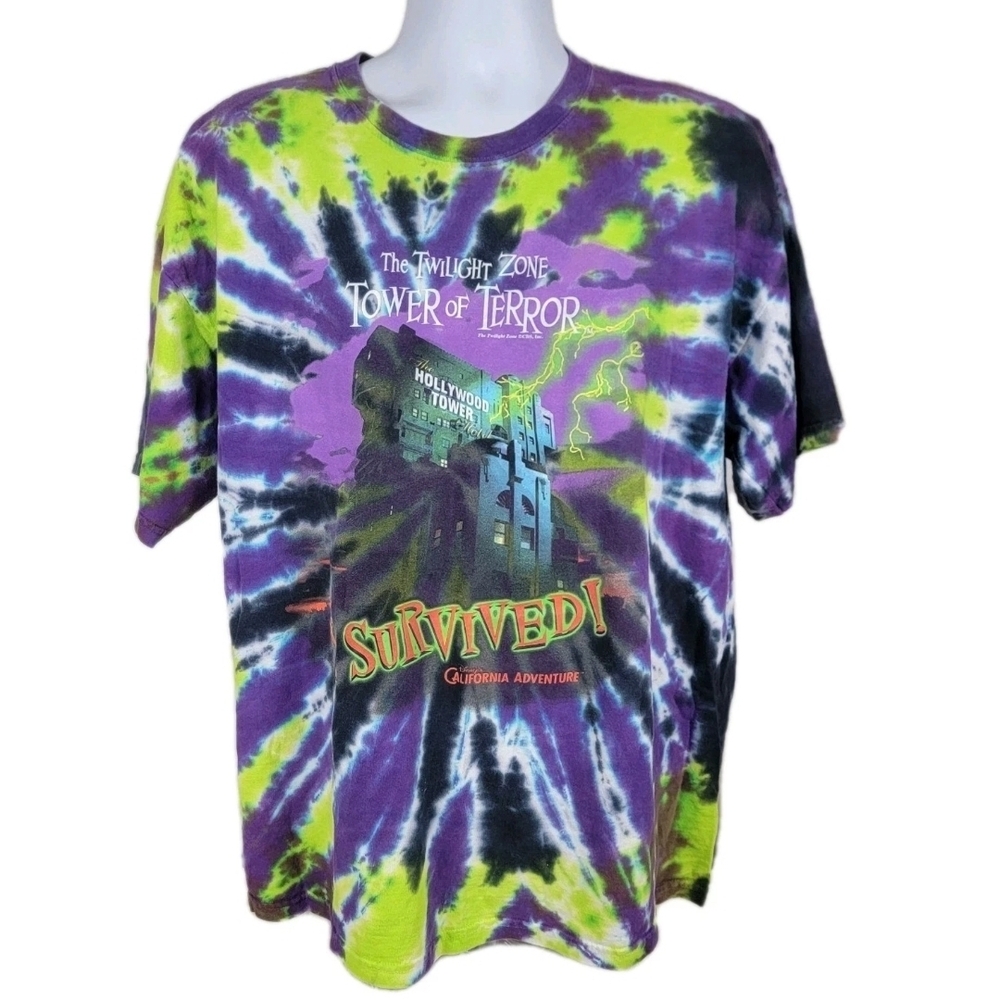 Disneyland Resort Neon Tie-Dye Shirt